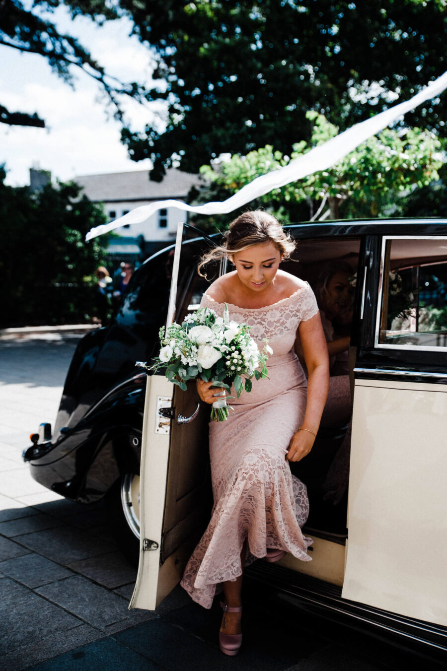 bridal party outside Silvesters Church Malahide