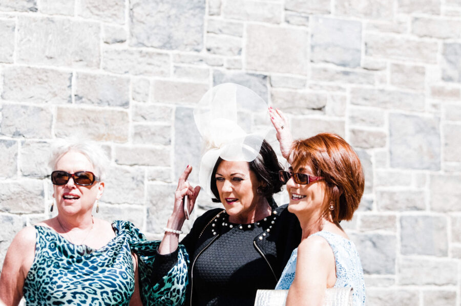 bridal party outside Silvesters Church Malahide