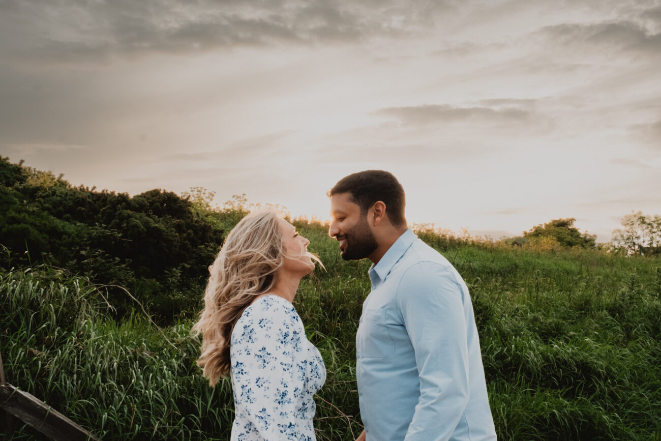 Engagement photoshoot in Howth Summit and Burrow Beach. Surprise proposal at Howth Summit