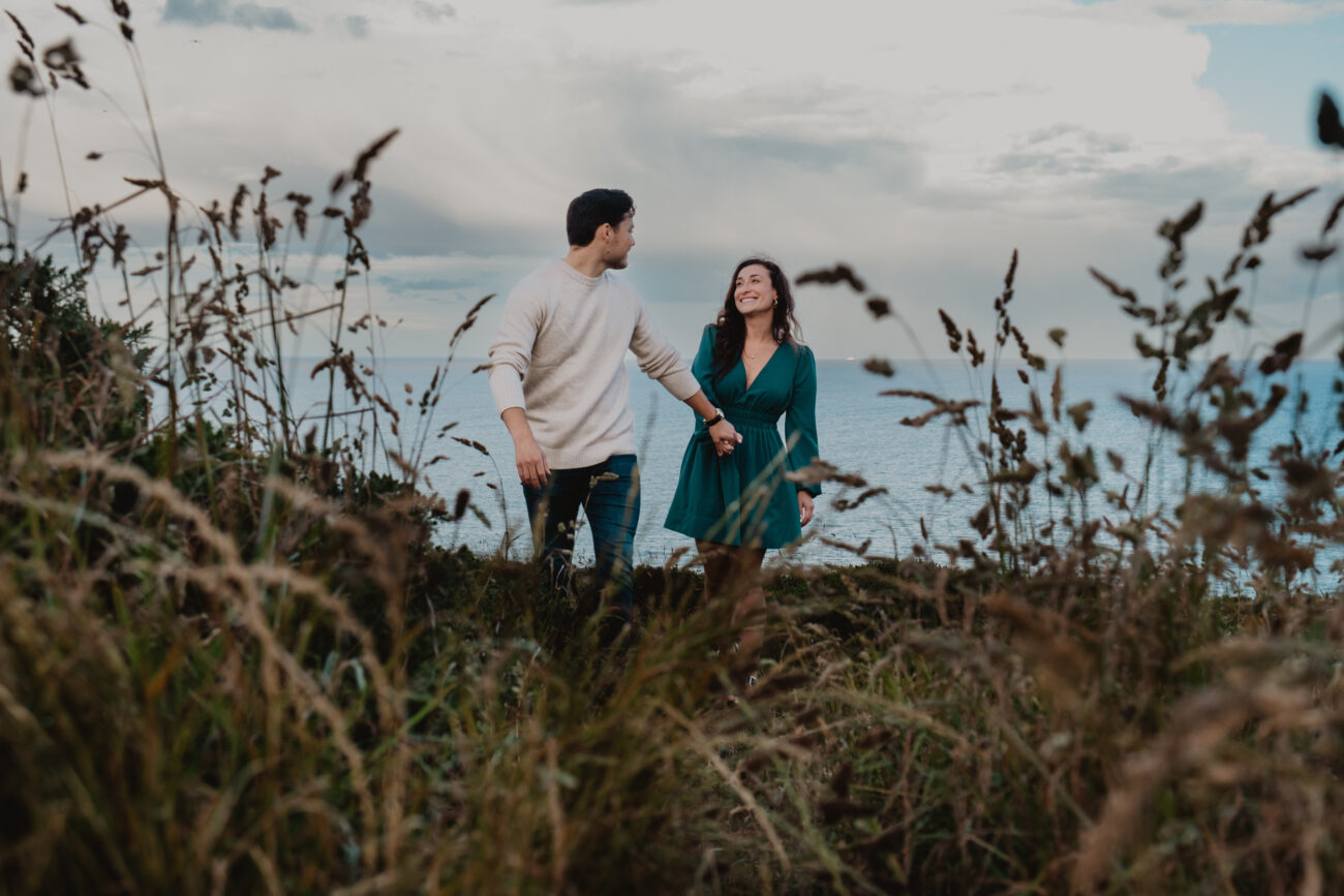 Engagement photoshoot in Howth Summit. Surprise proposal at Howth Summit