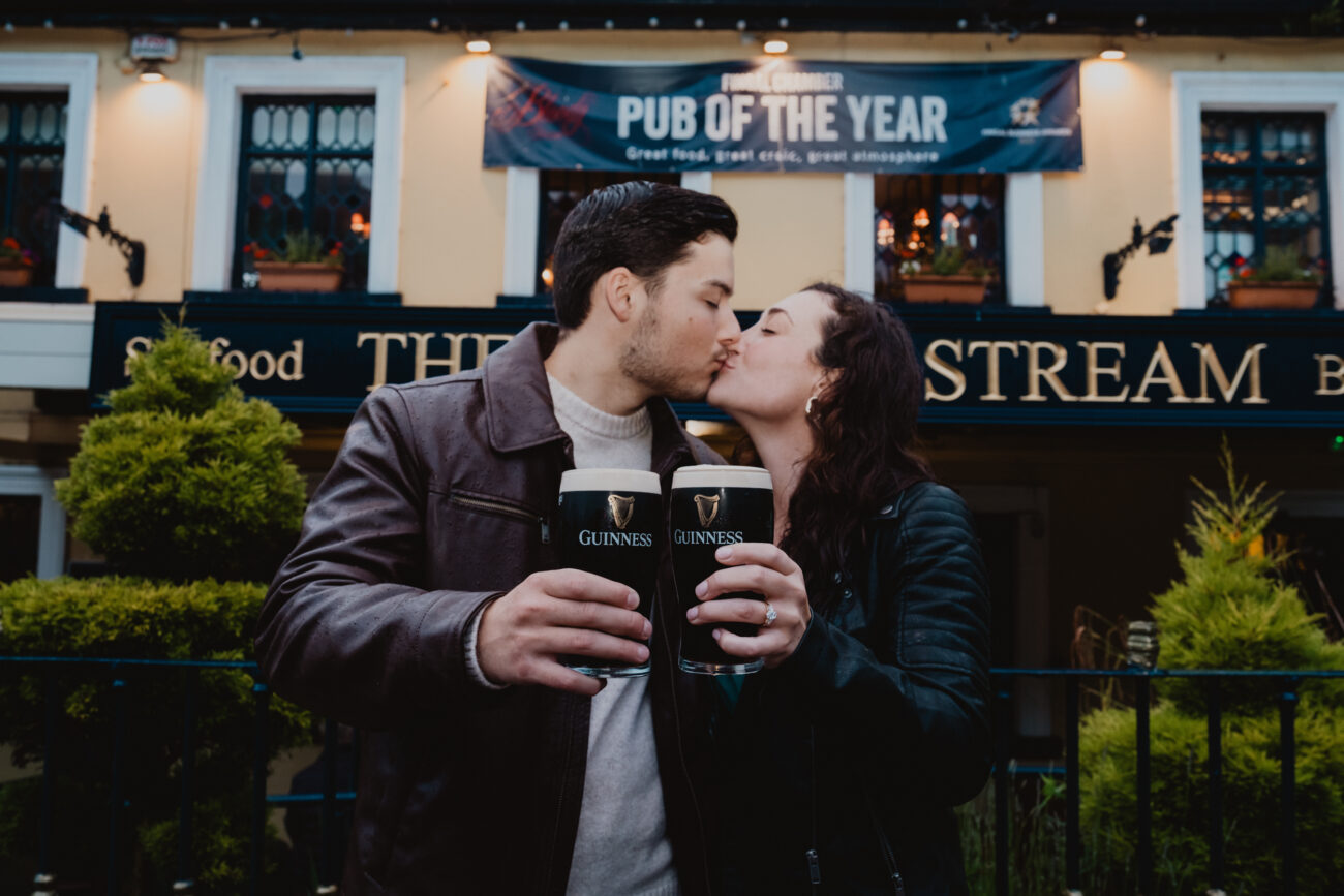 Engagement photoshoot in Howth Summit. Surprise proposal at Howth Summit