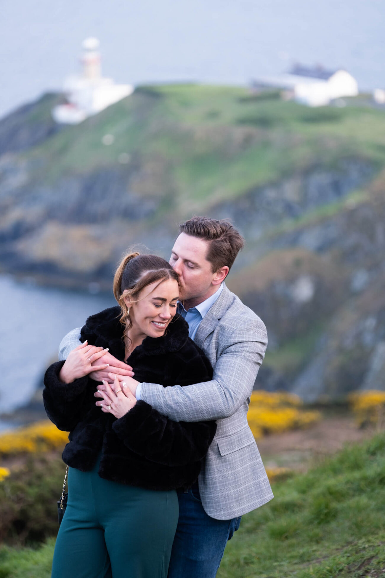 Howth Head engagement shoot, a secret proposal at Howth Head