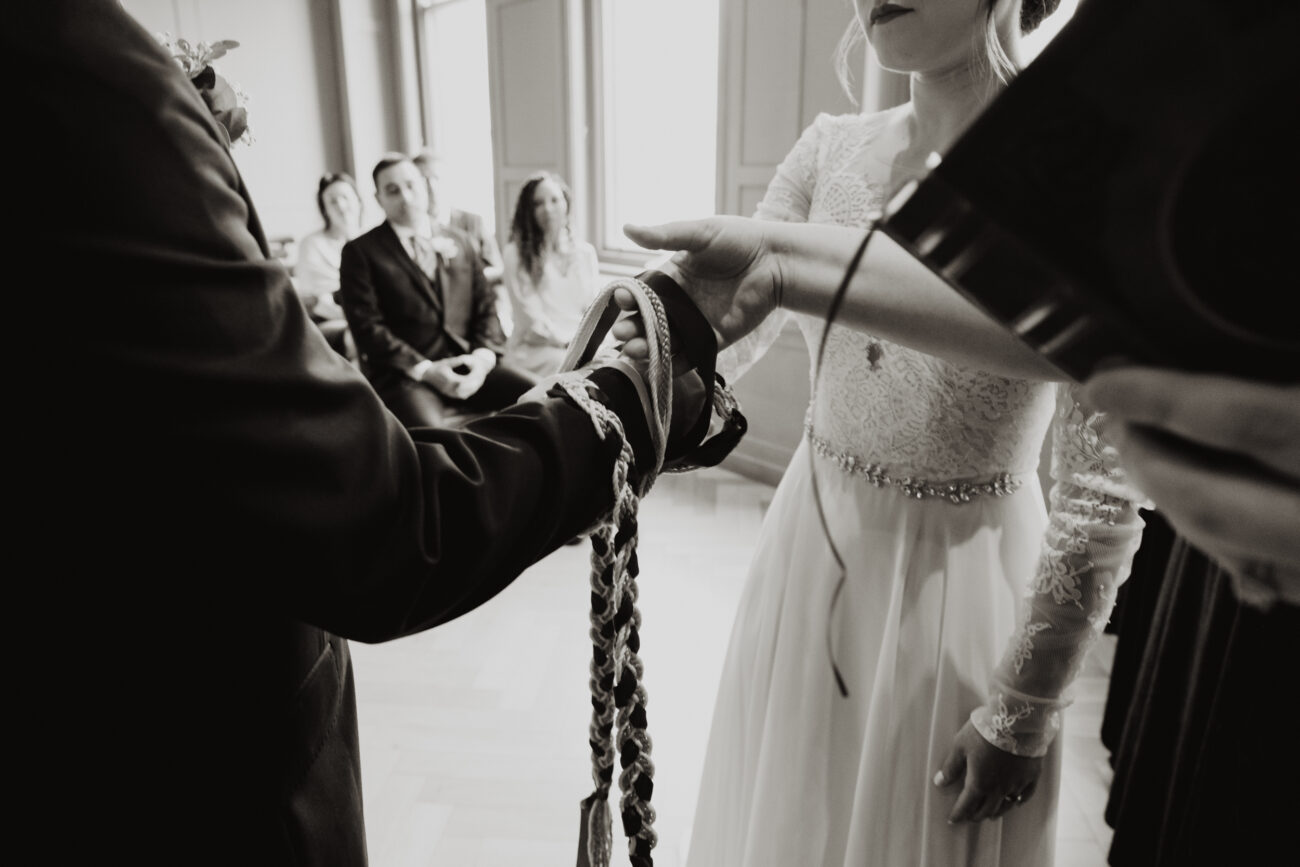 wedding ceremony at The Clarence Hotel, elopement in Dublin City