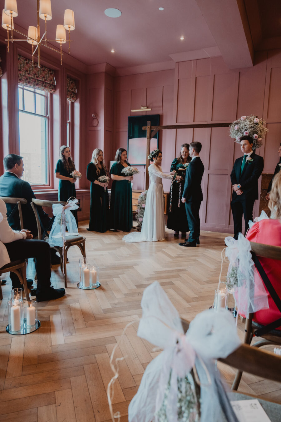 wedding ceremony at The Clarence Hotel, elopement in Dublin City