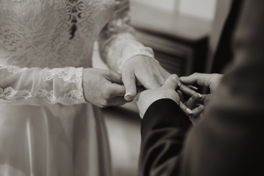 wedding ceremony at The Clarence Hotel, elopement in Dublin City