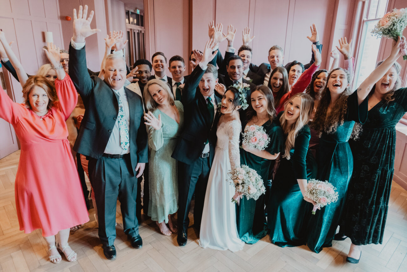 Group shot of guests at The Clarence Hotel