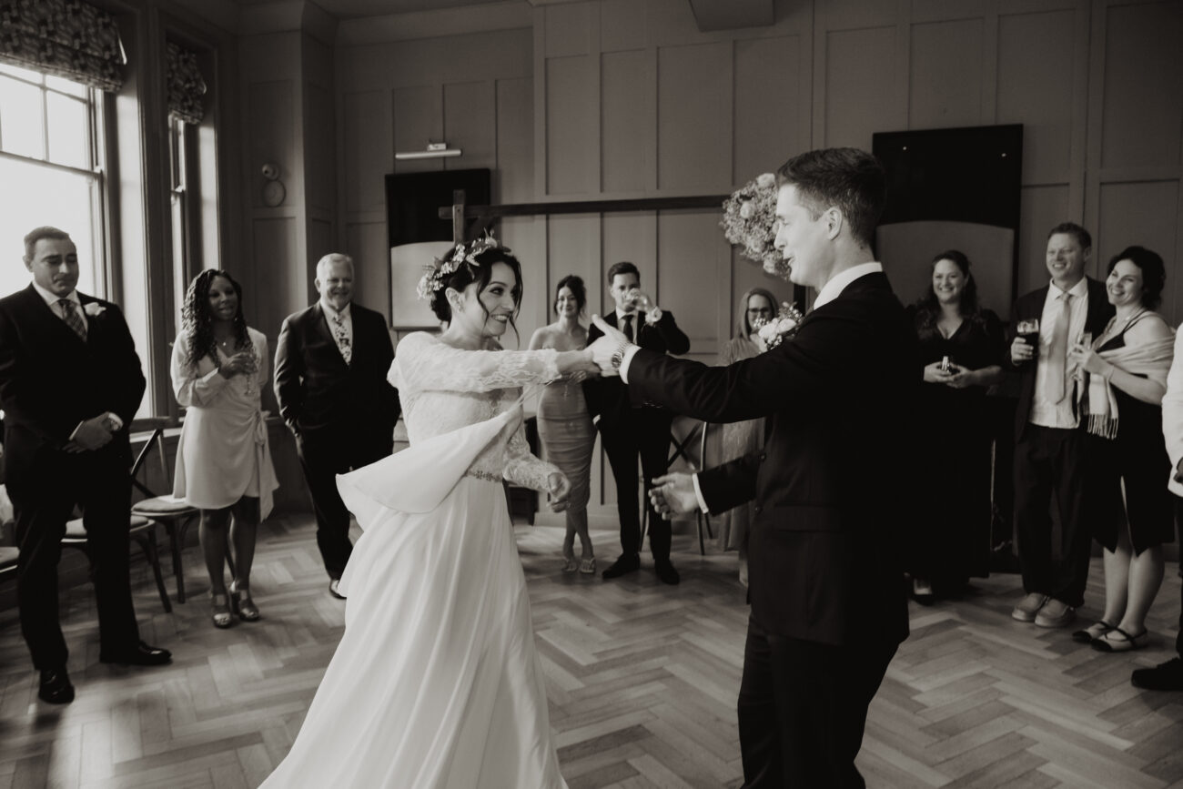 First dance at The Clarence hotel, wedding at The Clarence Hotel