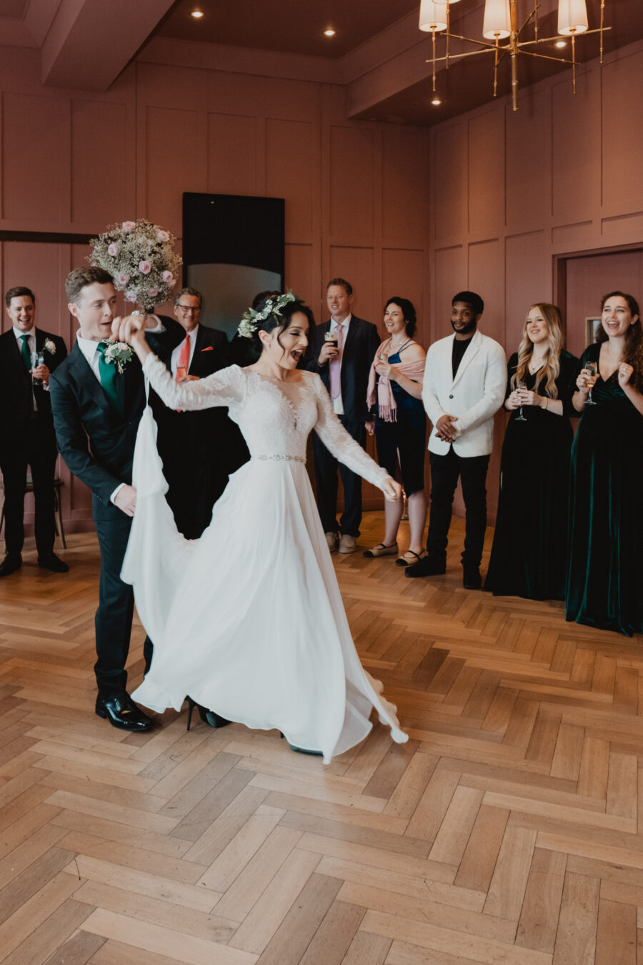 First dance at The Clarence hotel, wedding at The Clarence Hotel