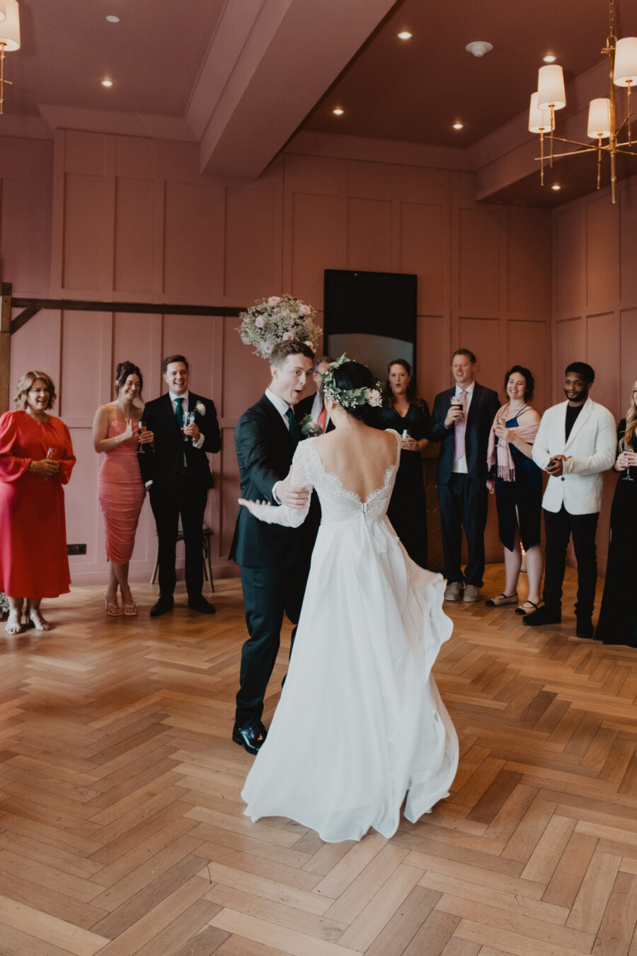 First dance at The Clarence hotel, wedding at The Clarence Hotel