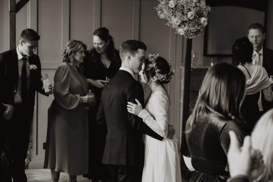 First dance at The Clarence hotel, wedding at The Clarence Hotel