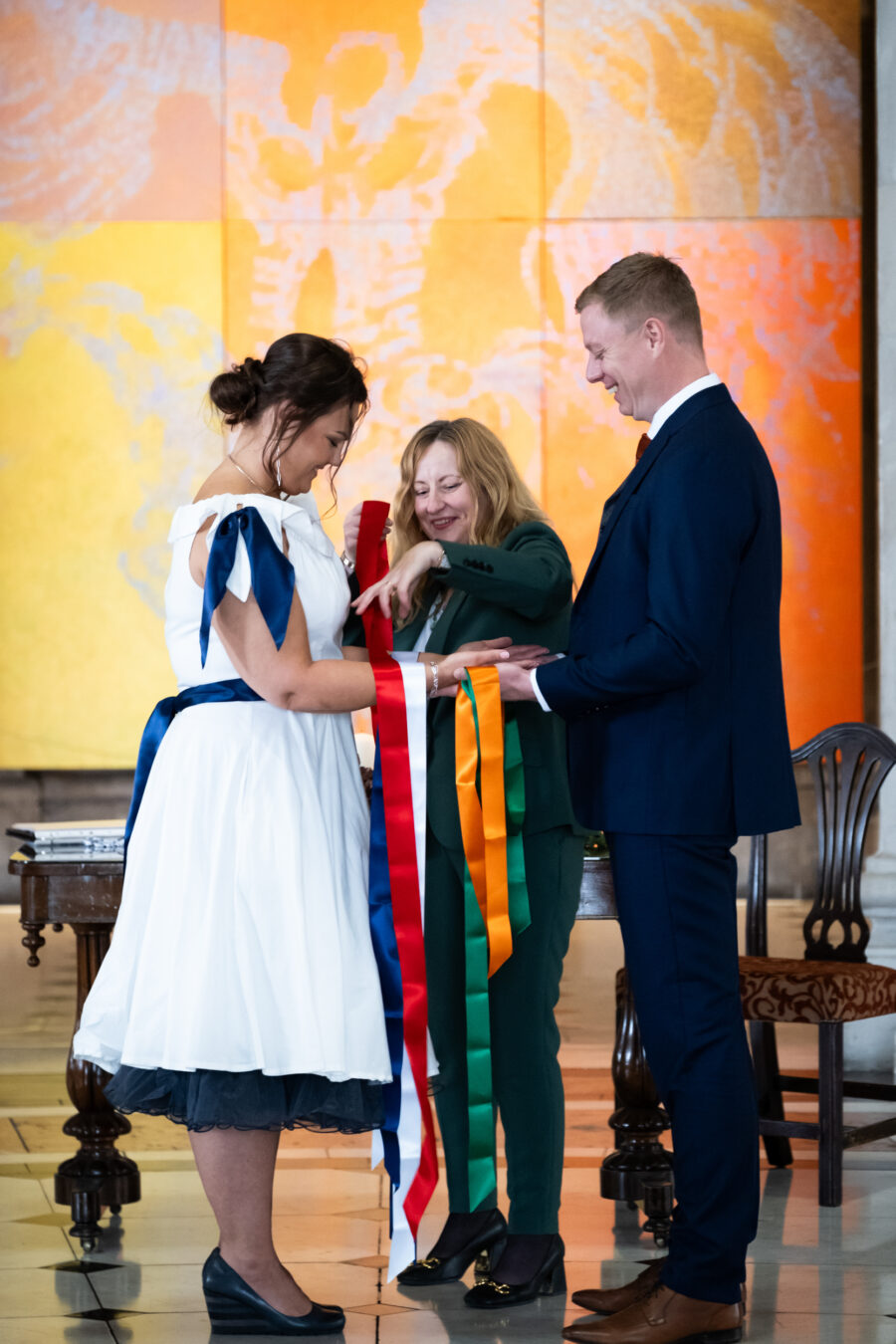 hand fasting ceremony at Dublin city hall