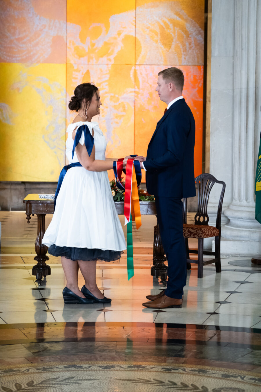 hand fasting ceremony at Dublin city hall