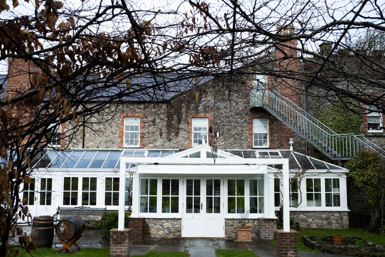 View of the side of the manor house at Ballymagarvey Village