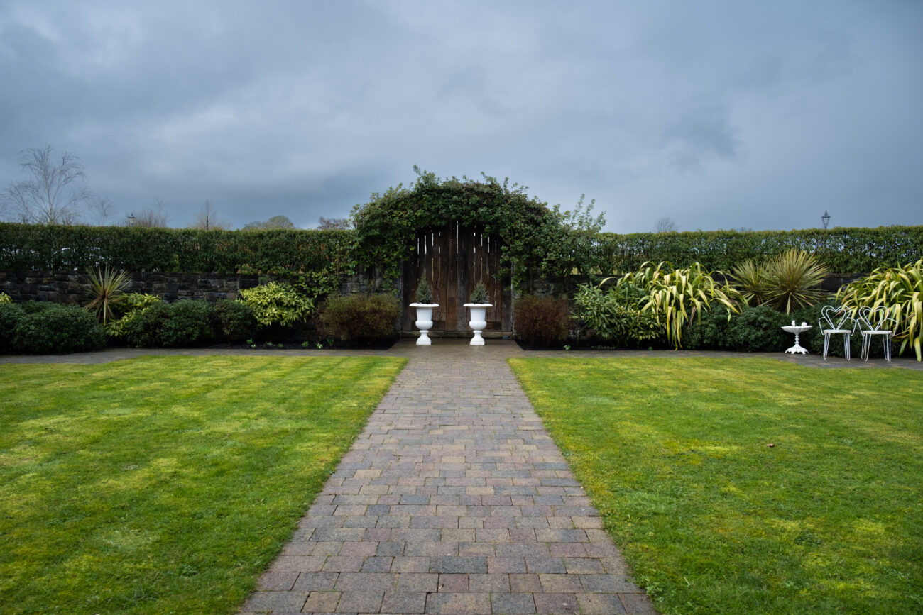 The private garden of The Barn at Ballymagarvey Village