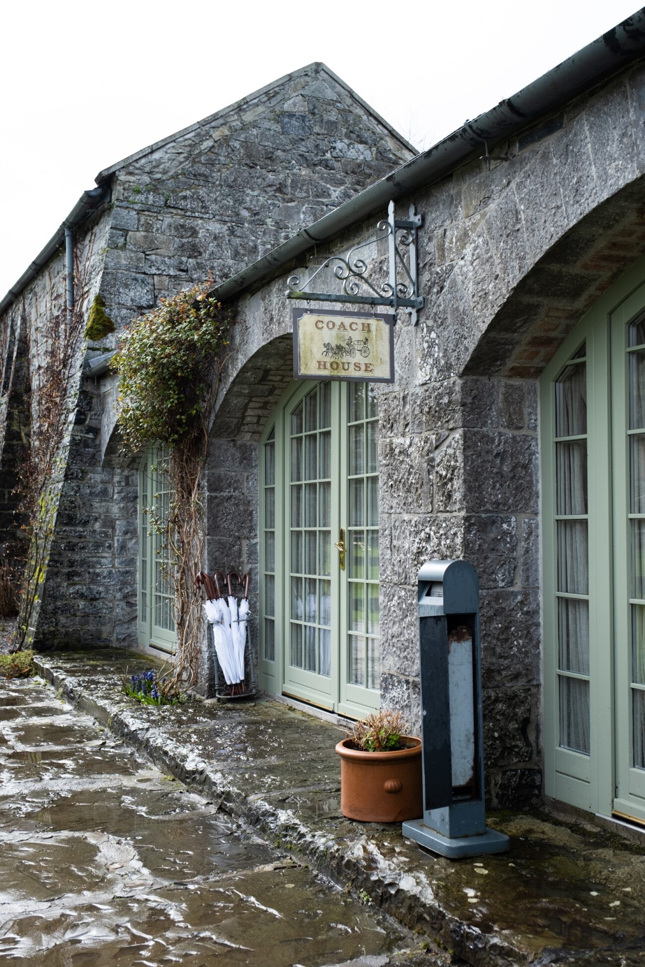 Exterior shot of the coach hourse room at Ballymagarvey Village