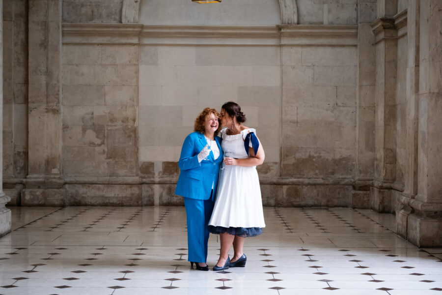 mother and bride at Dublin city hall