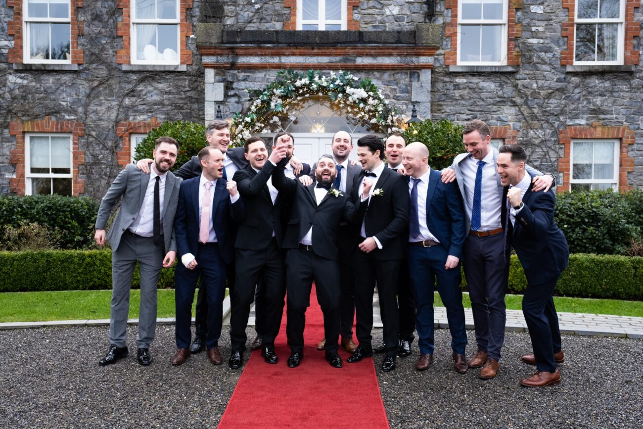 Group of las posing for a fun shot at Ballymagarvey Village