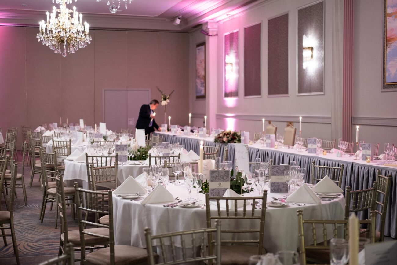 wedding reception room at Killashee Hotel