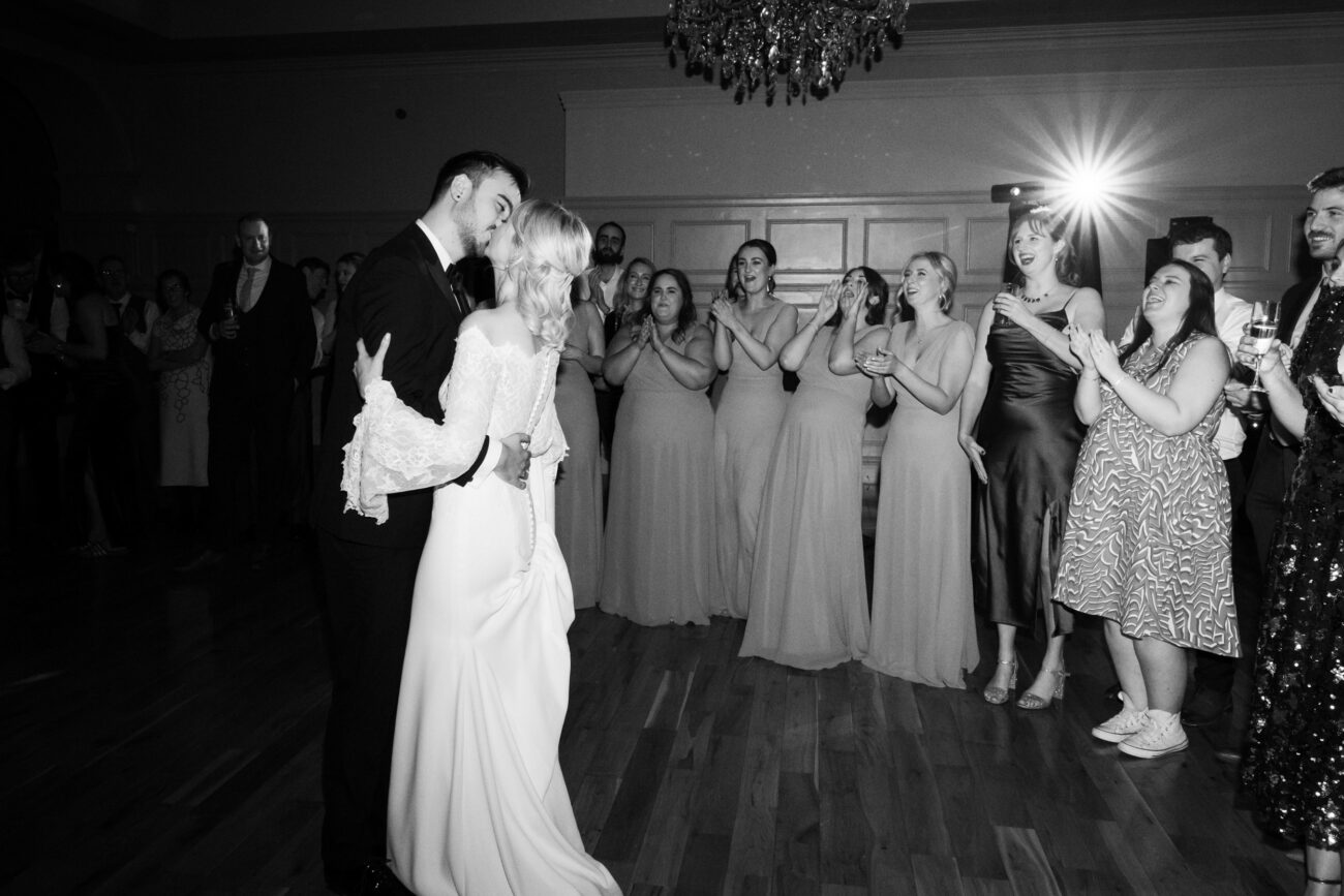 First dance of bride and groom at Killashee Hotel