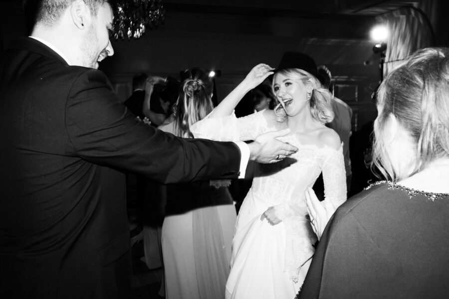 Bride dancing at Killashee hotel