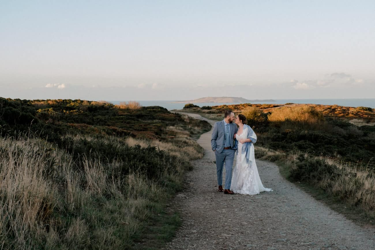 Dublin elopement photographer _ couple walking
