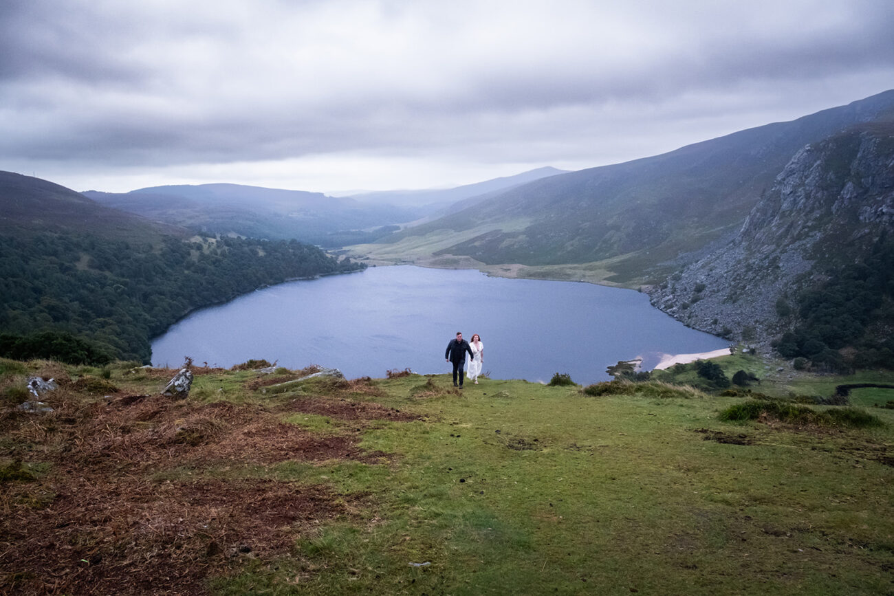 Engagement photography in Lough Tay