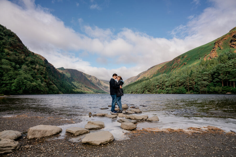 Glendalough secret proposal, Glendalough lakes engagement shoot, Wicklow engagement photography