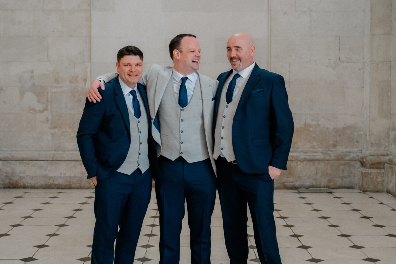 Groomsmen photos at Dublin City Hall